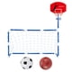 thumbnail image 4 of Aro de Baloncesto con Portería de Fútbol 2 en 1, Tablero de Baloncesto Portátil de Fácil Montaje para Portería de Fútbol, para Patio Interior Y Exteri, 4 of 5
