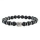 thumbnail image 1 of Pulsera unisex elástica piedras volcánicas y Buda, 1 of 5