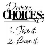 Rienda Libre Graphics - Decomural Dinner Choices Kitchen Ws-16022