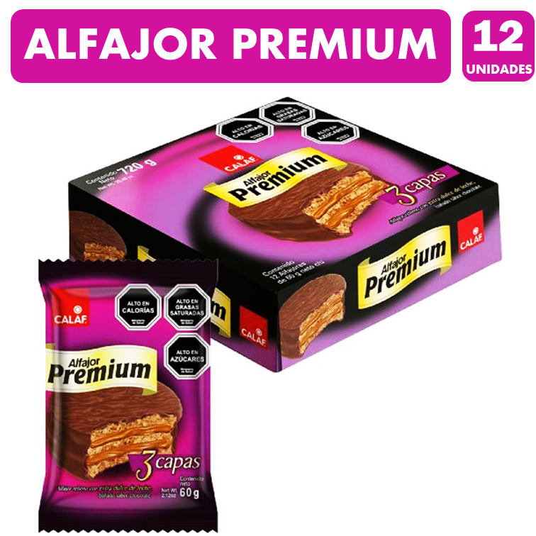 Genérico - Alfajor Premium De Calaf - Tres Capas (Caja Con 12 Un)