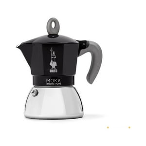 Bialetti - Moka Inducción Negra 2 Tazas 100Ml