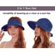 thumbnail image 2 of Sombreros Simplicity para mujer con visera de playa convertible y protección solar UV UPF 50+, 2 of 5