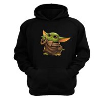 Genérico - Polerón Canguro Yoda Bebe Sw Negro Talla Xl Unisex