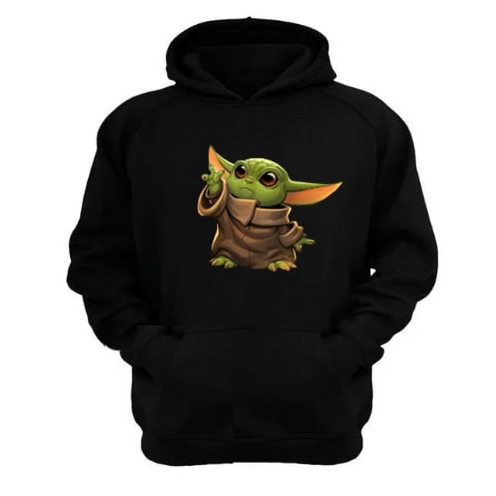 Genérico - Polerón Canguro Yoda Bebe Sw Negro Talla Xl Unisex