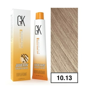 Gkhair - - Tintura Cream Color Permanente Vegana 100Ml + Oxidante - 10.13 Rubio Super Claro Dorado Cenizo