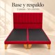 thumbnail image 3 of Set De Cama 2 Plazas Lineal Felpa Roja Sin Colchón, 3 of 8