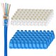thumbnail image 1 of Paquete de 100 conectores RJ45 de paso Cat 6 Brileine, 1 of 7