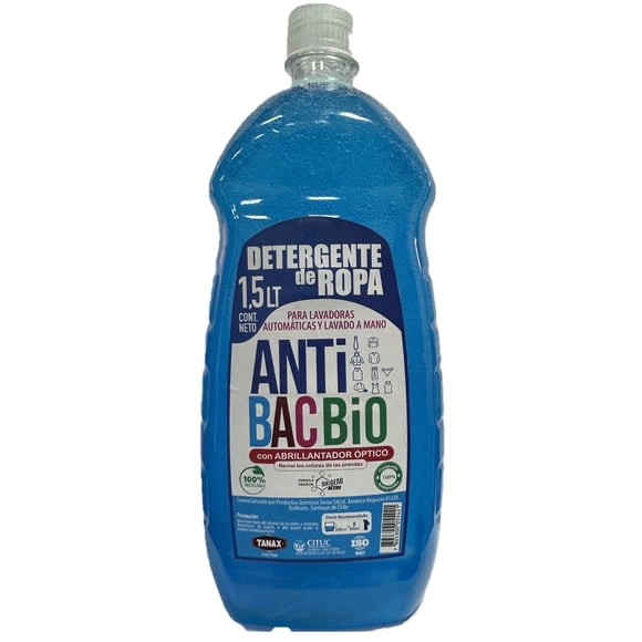 Detergente Líquido Biodegradable 1 5lts Antibac
