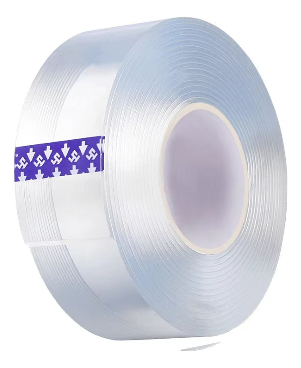 Genérico - Set 3 Cintas Adhesiva Doble Cara Reutiliza Oficina Hogar Lau