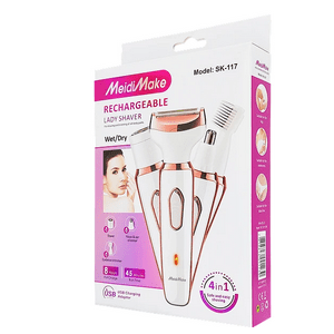 Meibi Make - Afeitadora Electrica Femenina 4En1 Colporal Para Axilas Bikini