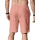 thumbnail image 2 of Shorts casuales de lino para hombre Comdecevis, cintura elástica, talla grande, 2 of 7