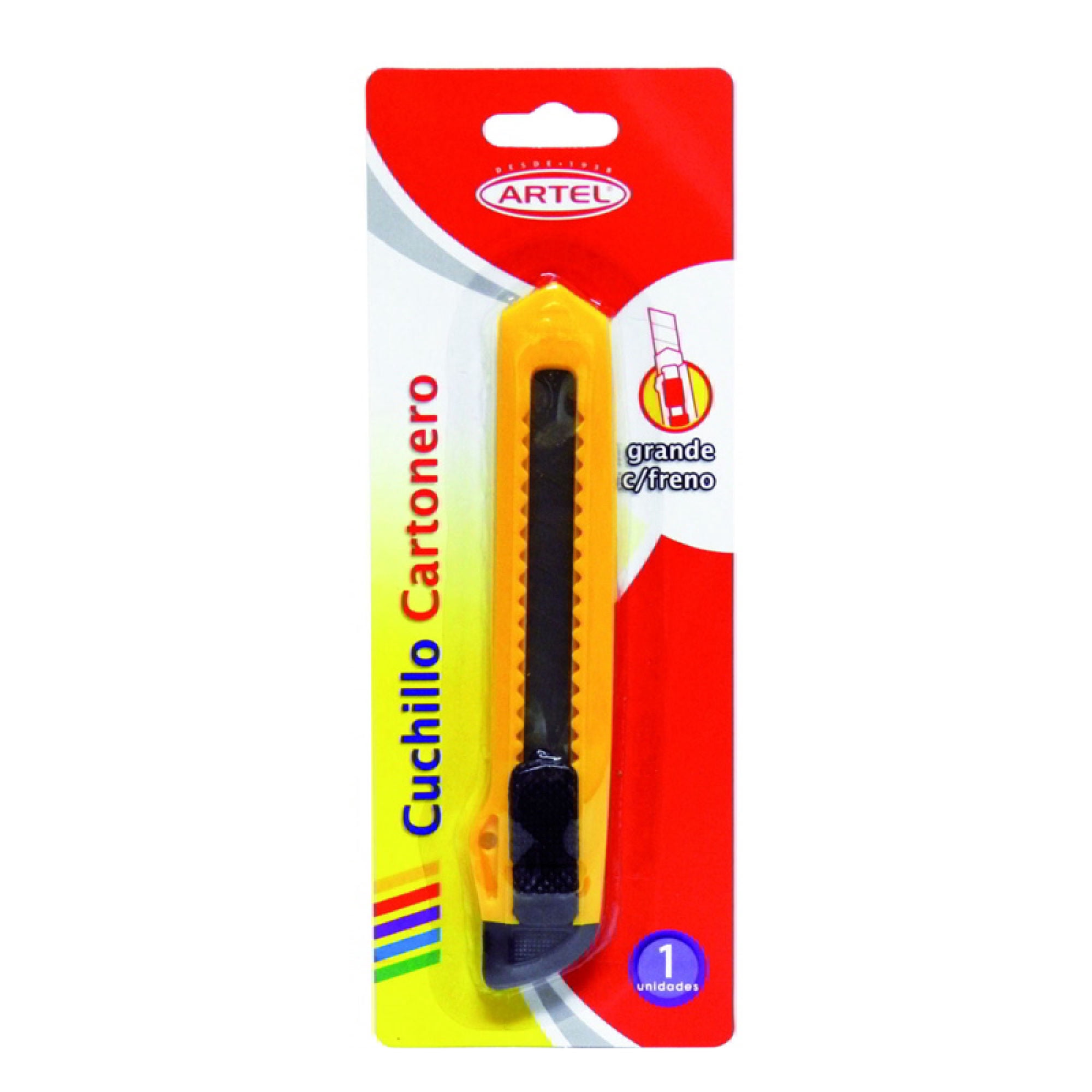 Cuchillo Cartonero Grande Con Freno 1 Un Artel