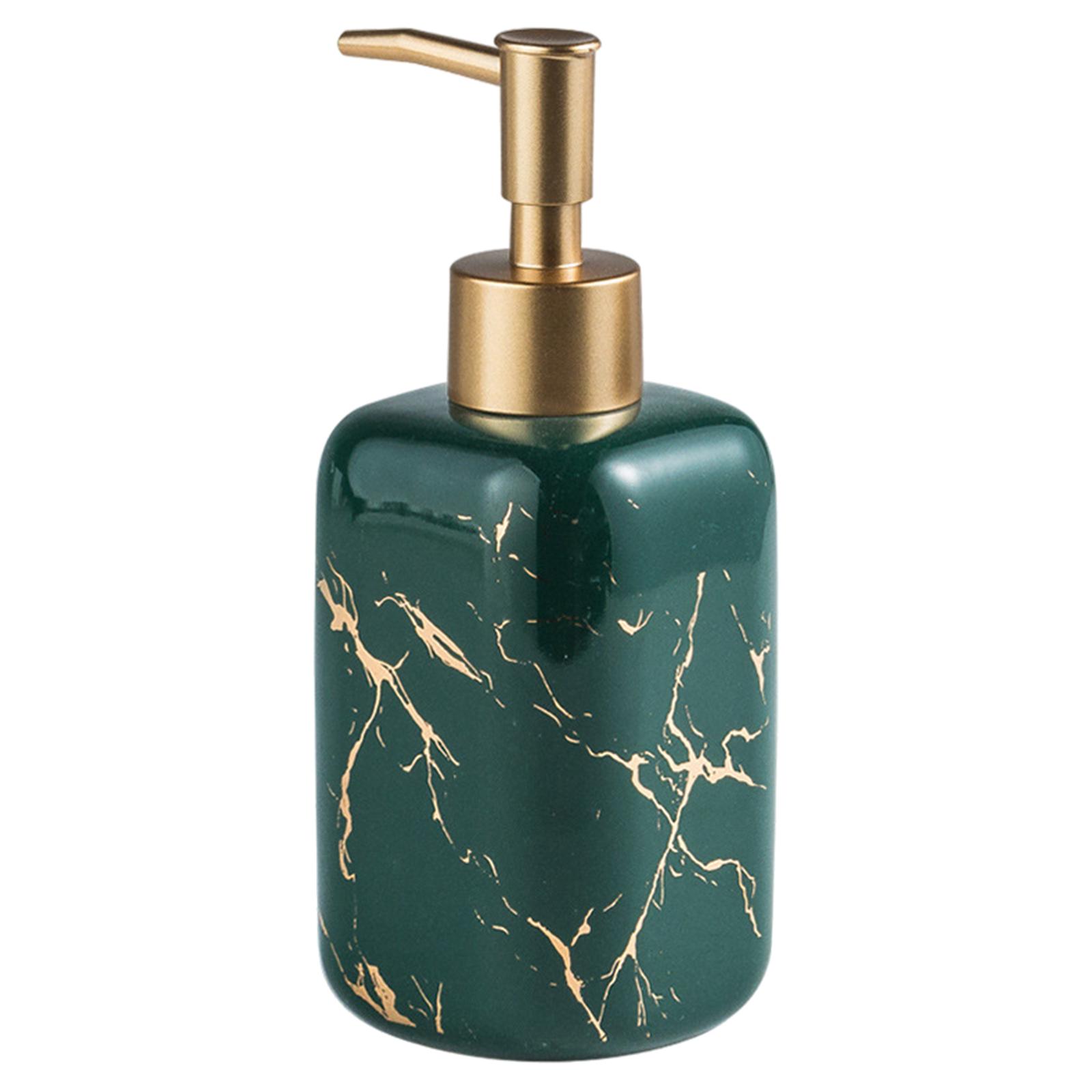 Bothyi - Dispensador De Jabón Con Textura De Mármol, Bomba De Botella De Loción Para Baño De Cocina De Hotel, Verde