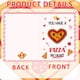 thumbnail image 3 of Tarjeta de San Valentín Silkovahamd con tema de pizza y comida con sobre, 3 of 6