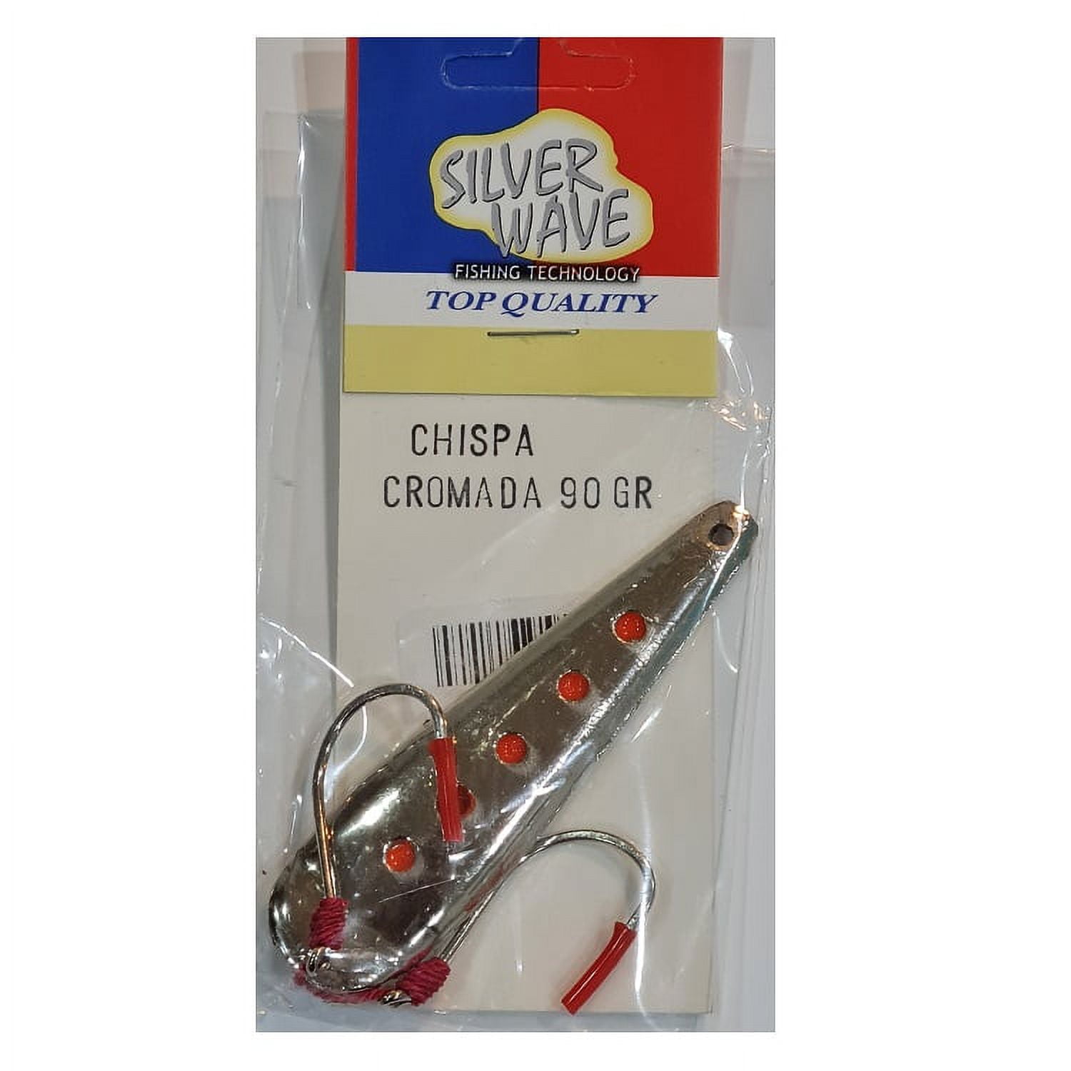 Silver Wave - Chispa Metal Con Pinta 90 Grs Dos Anzuelos 4/0 -
