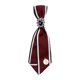 thumbnail image 1 of Corbata De Mujer Estilo Retro Sedoso Pajarita Suave Para Blusa Estudiante Boda Blanco Rojo, 1 of 5