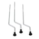 thumbnail image 3 of 3 Uds Piso De Metal Tom Drum Patas Soporte Antideslizante Piezas De Percusión DIY Plata, 3 of 3