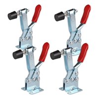 Genérico - Pack 4 Clamp Presión Vertical Gh-201B 100Kg Tirador Rápido