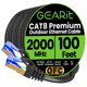 thumbnail image 1 of Cable Ethernet GearIt Cat8 para exteriores, 100 pies, resistente al agua, 40 Gbps, 1 of 7