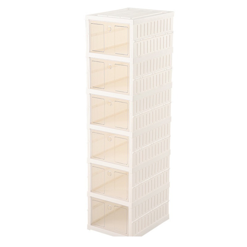 Casa Pagoda - Organizador De Zapatos Con Puertas Transparentes 6 Niveles