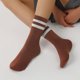 thumbnail image 2 of Calcetines Tlmody Crew de caña media, 6 pares, algodón con rayas, 2 of 6
