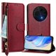 thumbnail image 1 of Funda Billetera Cremallera para TCL 60 XE NxtPaper 5G con Porta Tarjetas, Soporte y Correa Rojo, 1 of 5