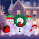 thumbnail image 1 of Muñeco de nieve inflable navideño Joiedomi de 6 pies con fogata, paquete de 3, 1 of 9