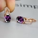 thumbnail image 1 of Simple Fashion Oval Cut Marble Marble Zircon Earrings Vintage Zircon Earrings Bridesmaid Wedding Jewelry Gift, 1 of 3