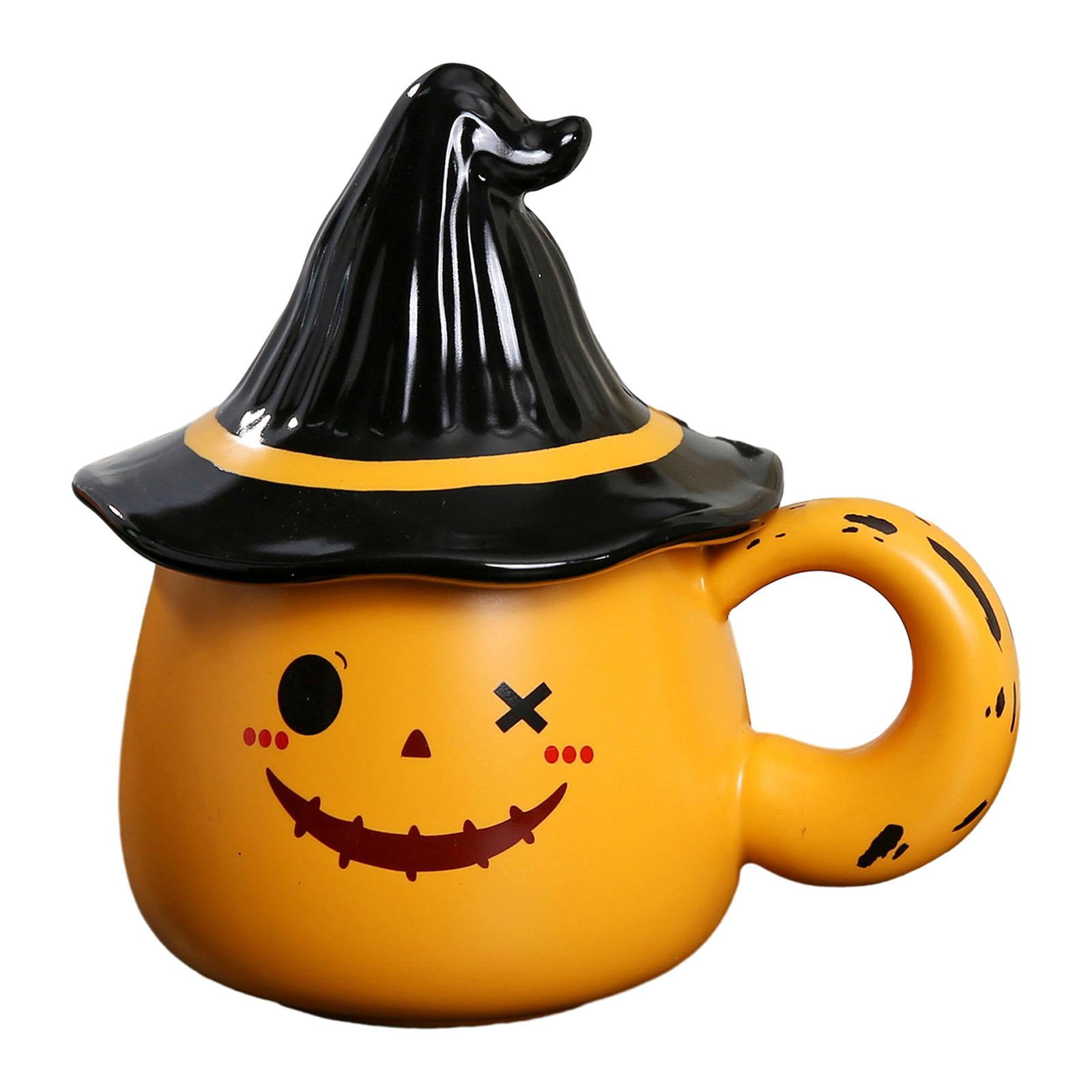 Bothyi - Taza De Café Decoración Adorno De Mesa Taza De Cerámica Para Té Café Regalo De Otoño Naranja