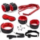 thumbnail image 1 of 7pcs, Sexy Bed Restraints Set with Wrist and Ankle Cuffs, Eye Mask, Mouth Plug - Perfect for Adult Party Supplies and Intimate Play, 1 of 3