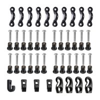 Ioensy - Kit De Ojos Con Almohadilla De Nailon Para Kayak, Ganchos En Forma De J Duraderos, Gancho De Cuerda Elástica Para Piezas De Kayak