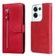 thumbnail image 5 of Funda con Cremallera para OPPO Reno 8 Pro 5G, Carcasa Cartera de Cuero PU con Soporte y Tarjetero, 5 of 6