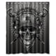 thumbnail image 1 of Cortina de ducha de calavera con ganchos, tamaño 60 x 72 pulgadas, 1 of 3