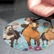 thumbnail image 4 of Spirit: Cabalgando Libre Alfombra Redonda de Felpa Coral, Antideslizante, No Desprende Pelusas, Lavable y Duradera para Salón, Dormitorio y Habitación de Niños 60cm, 4 of 6