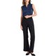 thumbnail image 2 of INSPIRE CHIC Top de Tirantes de Seda Satinada con Escote en V y Detalle Fruncido para Mujer en Verano M Azul Oscuro, 2 of 6
