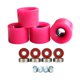 thumbnail image 1 of 4 Piezas Patines De Ruedas Patineta Sure Grip Rollerskate Ruedas Rosa Rojo, 1 of 5