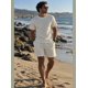 thumbnail image 2 of Conjunto Hombre Polera Short Texturado Casual Verano Blanco, 2 of 4