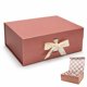 thumbnail image 1 of Caja de Regalo Tekhoho 33 × 27 × 13 cm en Oro Rosado con Cierre Magnético, 1 of 7