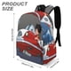 thumbnail image 3 of George Encoge-theme Backpack, Campus style schoolbag Bookbag with Adjustable Shoulder Straps And Large Zip Compartment, Unisex Travel Bags.42x30x15cm, 3 of 6