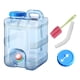 thumbnail image 3 of Contenedor de agua con tanque de agua con espita, contenedor de agua potable de 10L de espesor, cubo de almacenamiento de agua para conducir, acampar Con tapa de manguera, 3 of 5