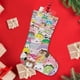 thumbnail image 4 of Squishmallow Tema: Calcetines de Navidad, fino lino blanco para colgar en escaleras y chimenea, decoración navideña para el hogar, regalo de Navidad. 54cm × 38cm, 4 of 5