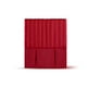 thumbnail image 1 of Respaldo Sorrento Cuero Rojo 1 Pza, 1 of 2