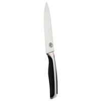 Cuchillo Multiuso 13 Cm Acero Inoxidable Plateado - Negro 1 Un Ilko