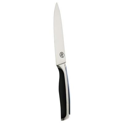 Cuchillo Multiuso 13 Cm Acero Inoxidable Plateado - Negro 1 Un Ilko