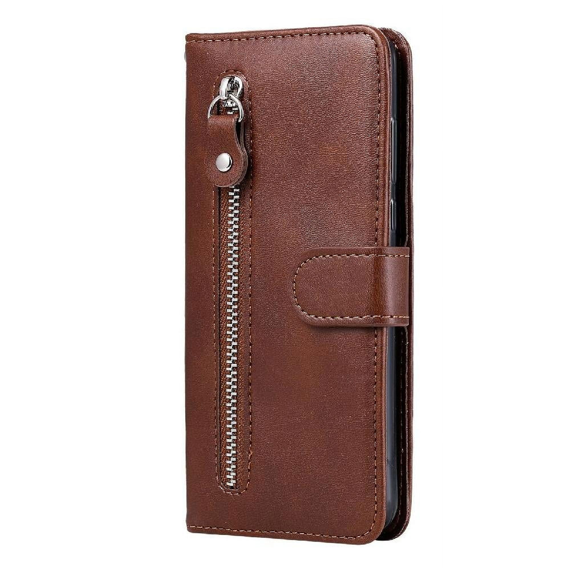 Gangxun - Funda Con Cremallera Para Samsung Galaxy S22 Ultra 5g, Carcasa Cartera De Cuero Pu Con Soporte Y Tarjetero
