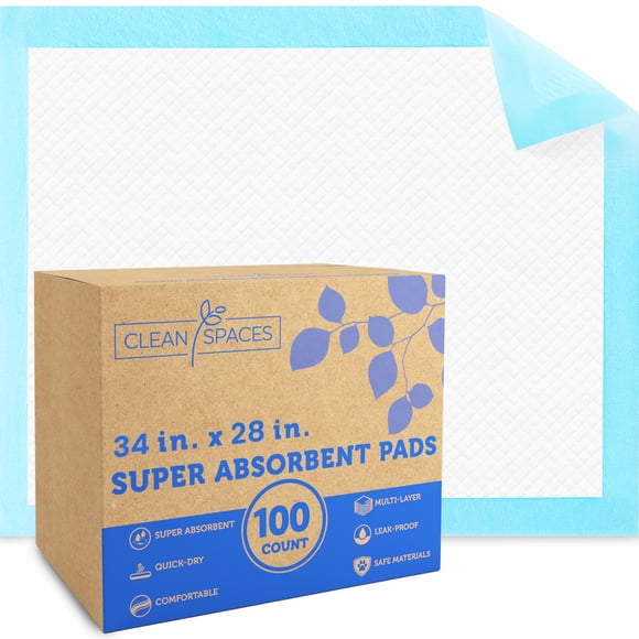 Almohadillas desechables CLEAN SPACES 71 cm x 91 cm - paquete de 100 unidades