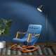 thumbnail image 1 of Silla Mecedora Con Apoya Brazo Lino Indigo, 1 of 3