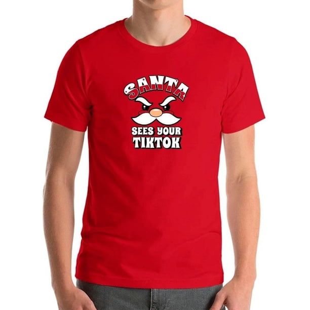 Polera Santa Ve Tus Redes Sociales Navidad Niño a Adulto