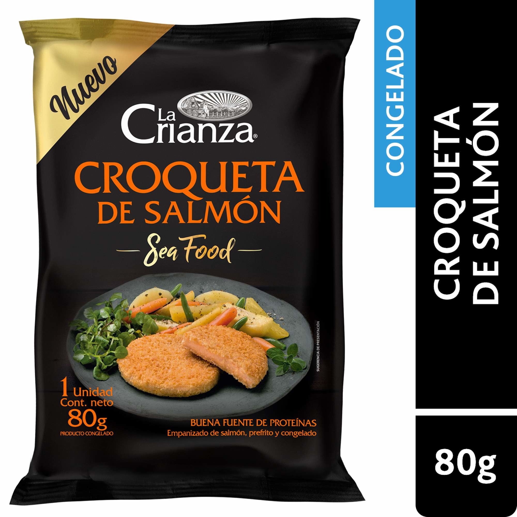 Croqueta Salmón 80 g La Crianza