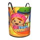 thumbnail image 2 of Team Umizoomi Cesta de lavandería de gran capacidad redonda con asa, bolsa para ropa sucia plegable, almacenamiento para dormitorio, baño y lavadero 44x35 cm, 2 of 6